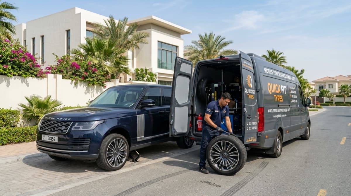 Mobile Tyre Fitting vs Traditional Garage in Dubai: Convenience, Pricing & Equipment