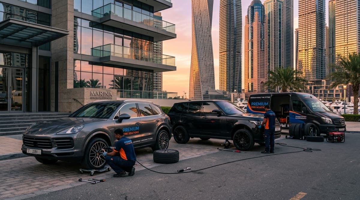 On-Site Tyre Replacement & Balancing Across Dubai